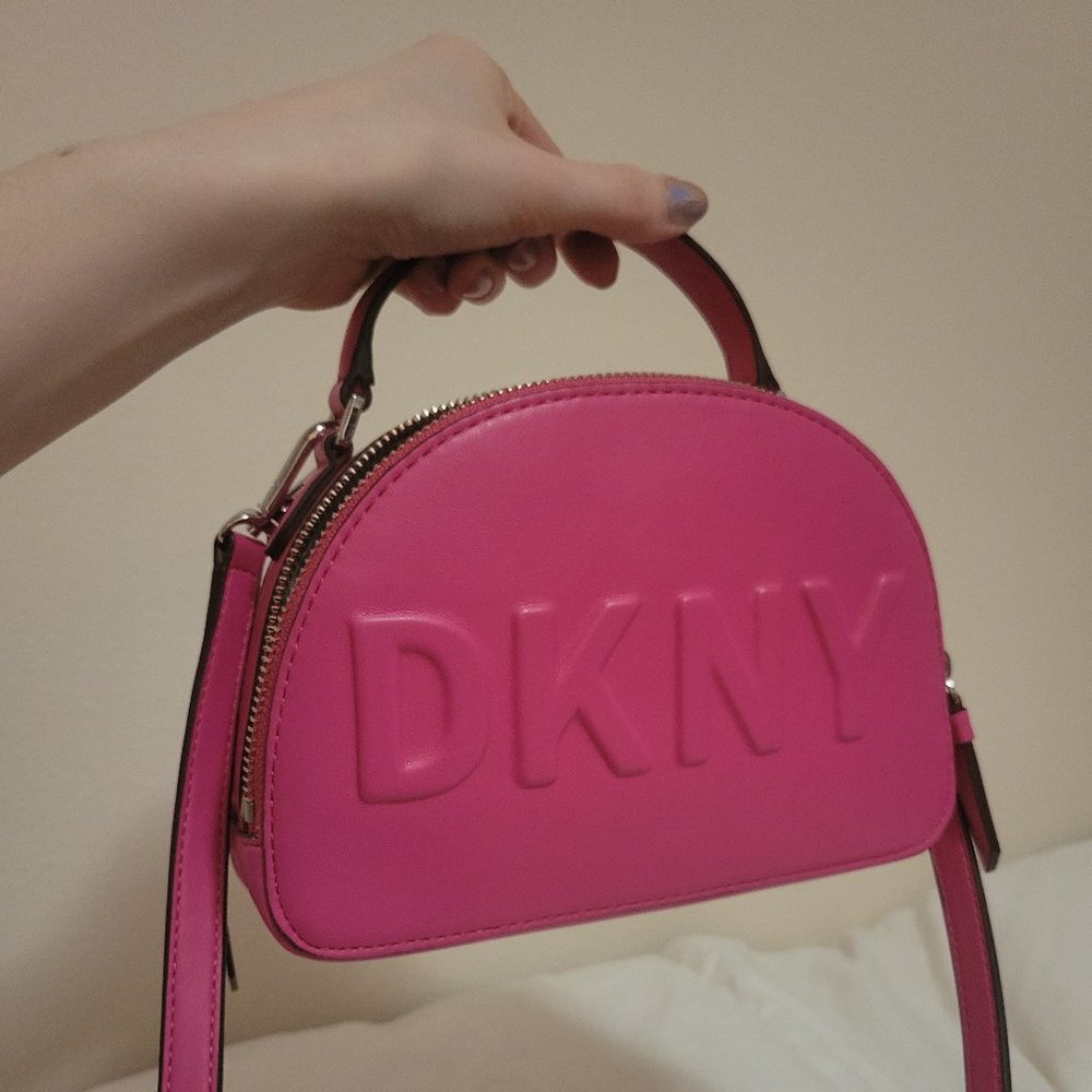 DKNY Tilly Mini Dome Crossbody - Hot Pink